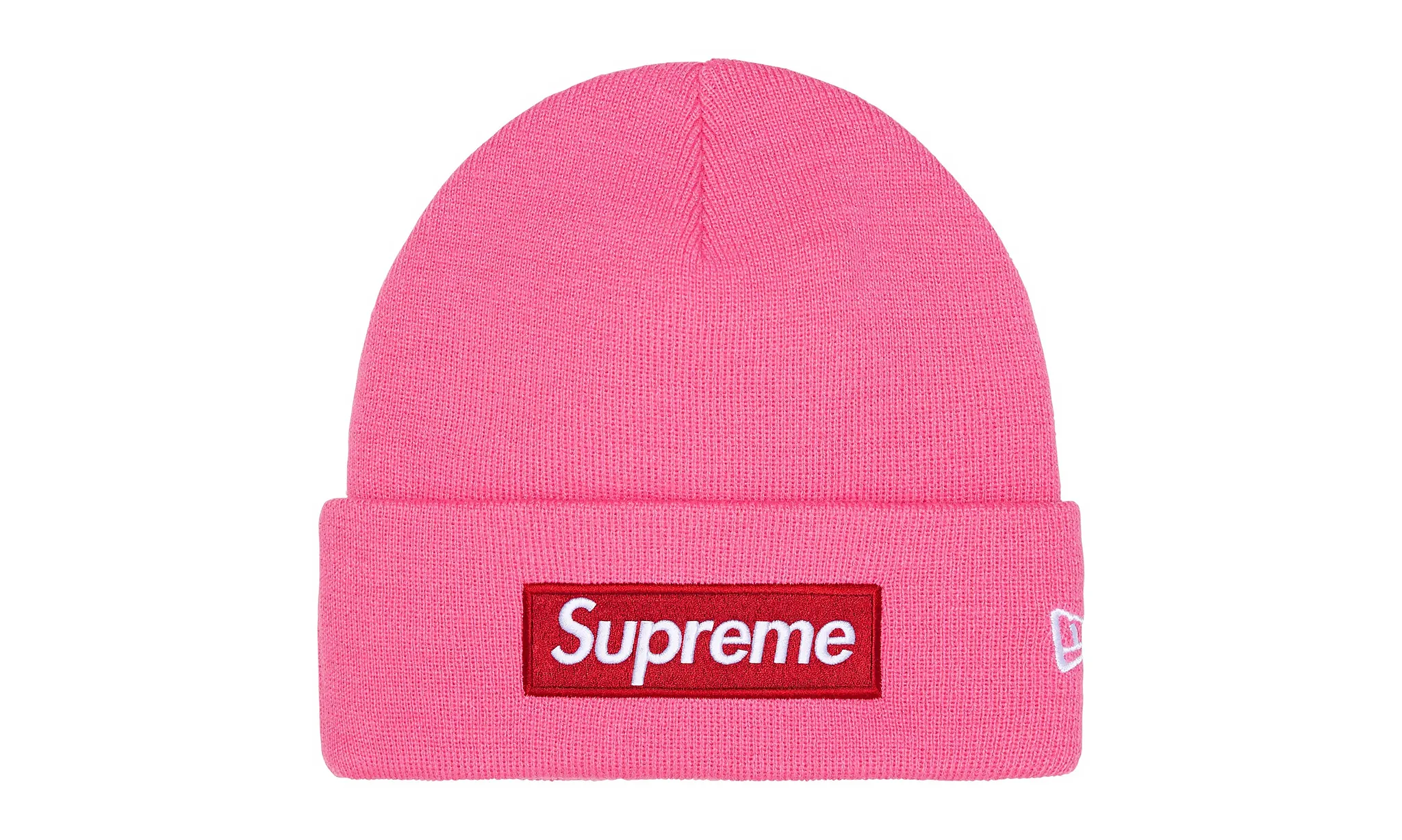 Supreme New Era Box Logo Beanie Pink (FW25) | Limitowane Sneakersy