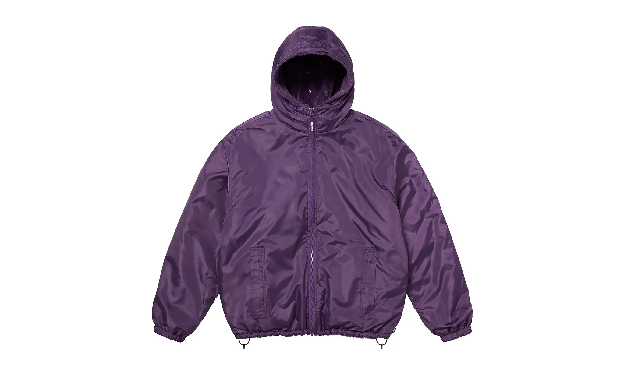 Supreme b.b. Simon Reversible Hooded Fleece Jacket Purple | OVERCEZ
