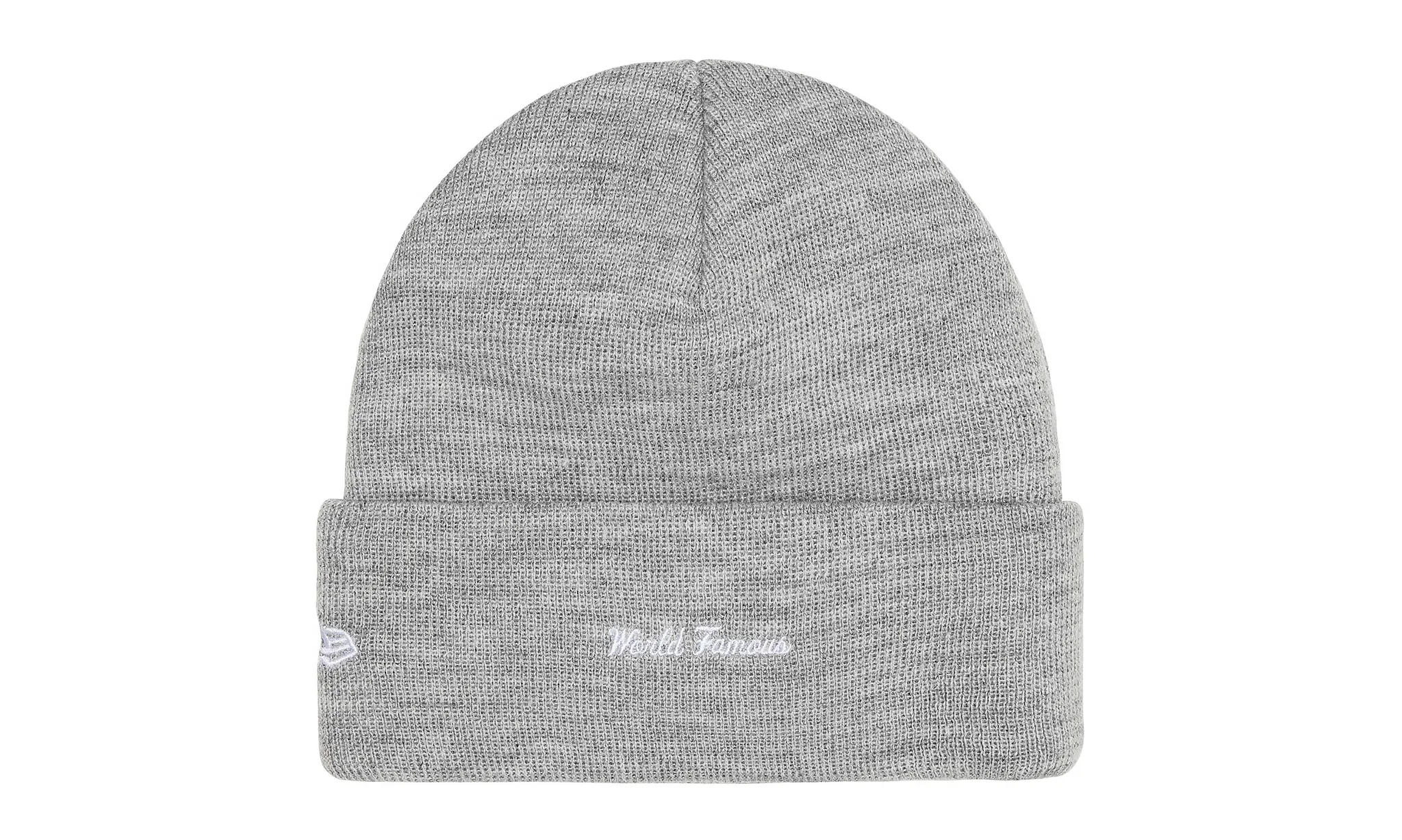 Supreme New Era Box Logo Beanie Heather Grey (FW25) | OVERCEZ