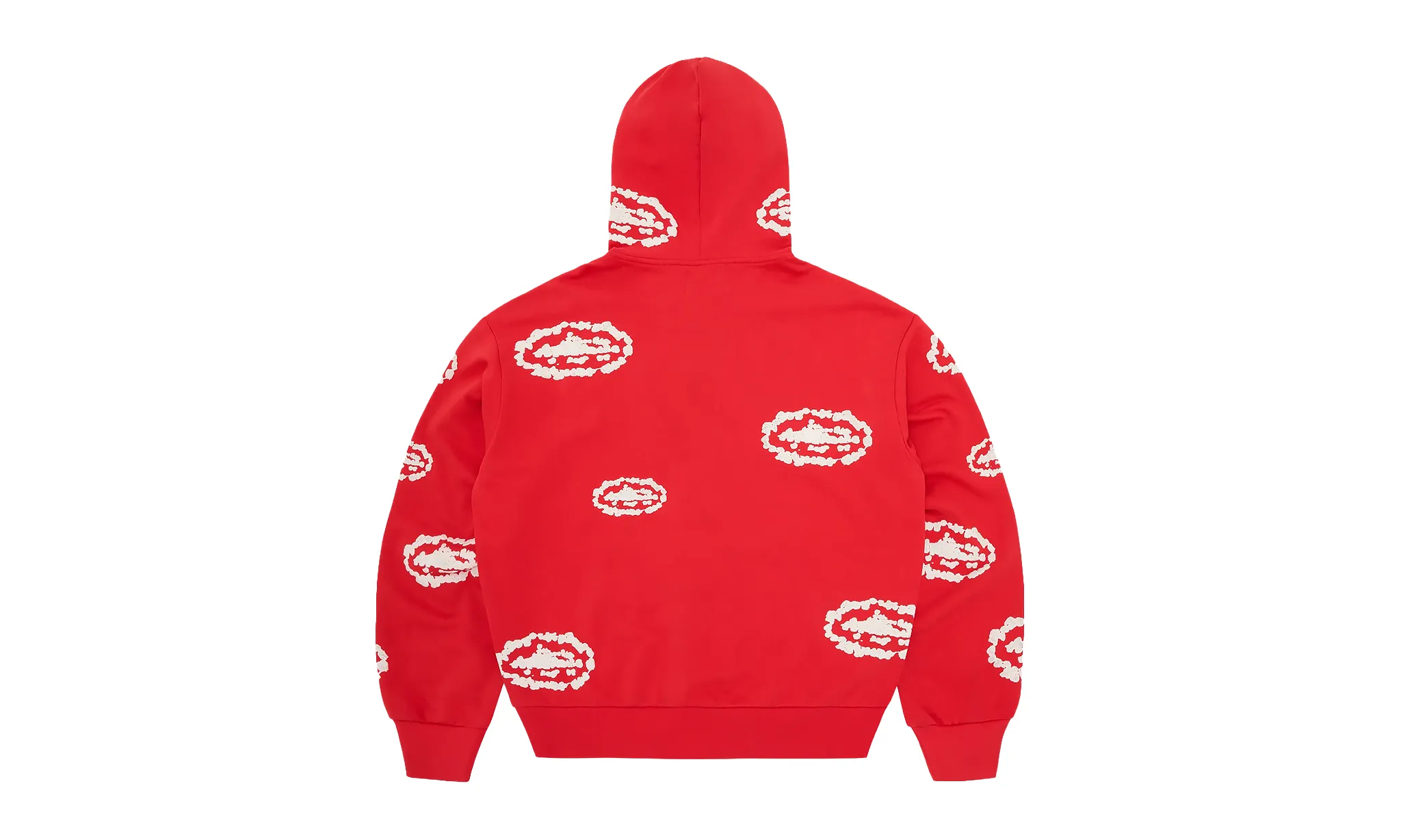 Corteiz x Denim Tears Island Wreath Zip Hoodie Red | OVERCEZ