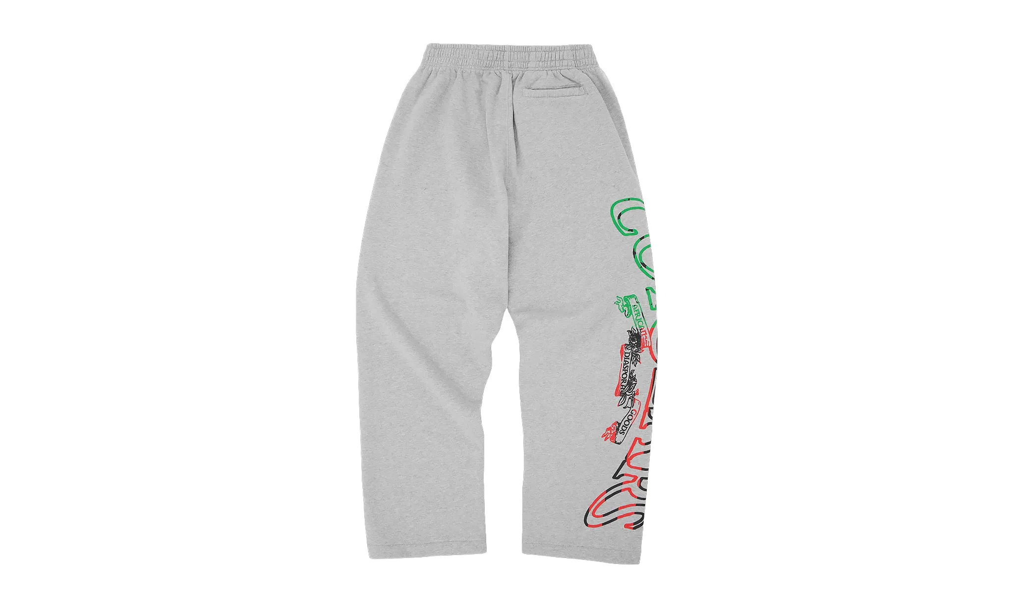 Corteiz x Denim Tears Cortears Royale Open Hem Sweatpant Heather Grey | OVERCEZ