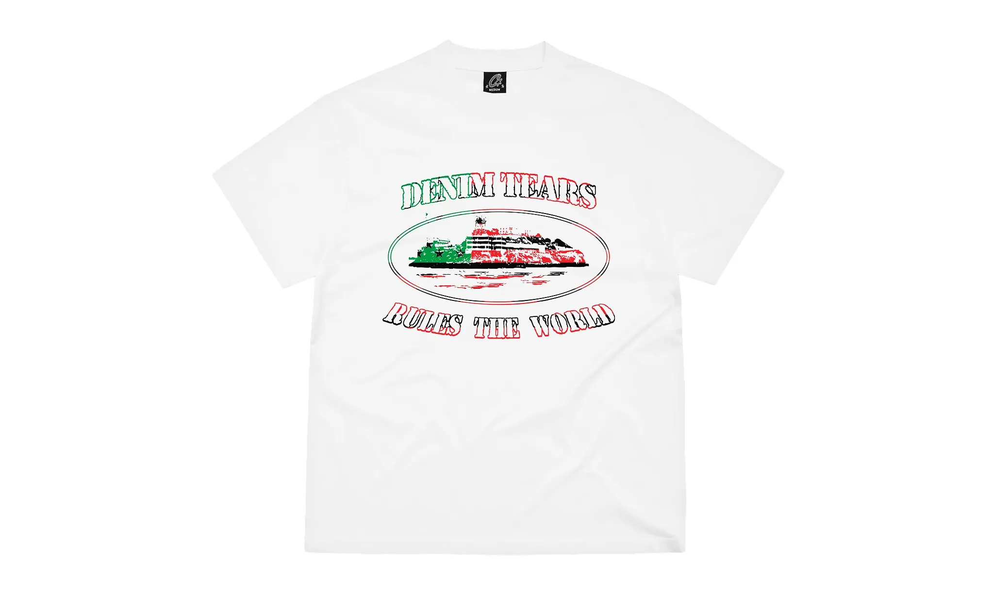 Corteiz x Denim Tears Cortears OG Alcatraz Tee White | Limitowane