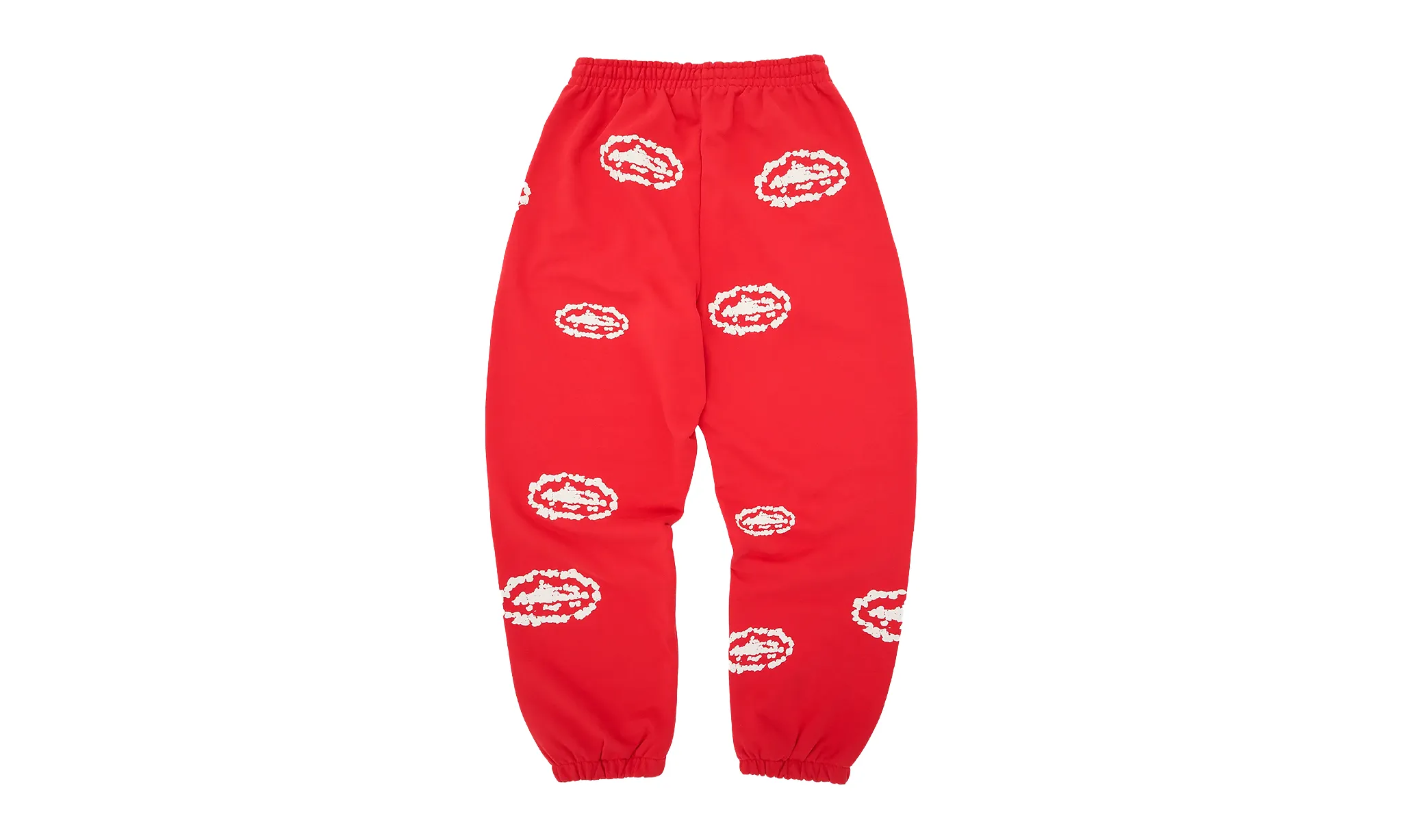 Corteiz x Denim Tears Island Wreath Sweatpant Red | OVERCEZ