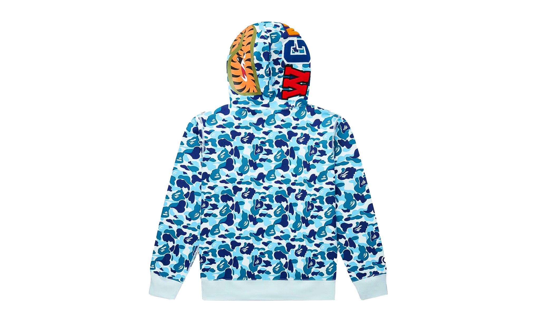 BAPE Color Camo Shark Full Zip Hoodie Light Blue | OVERCEZ