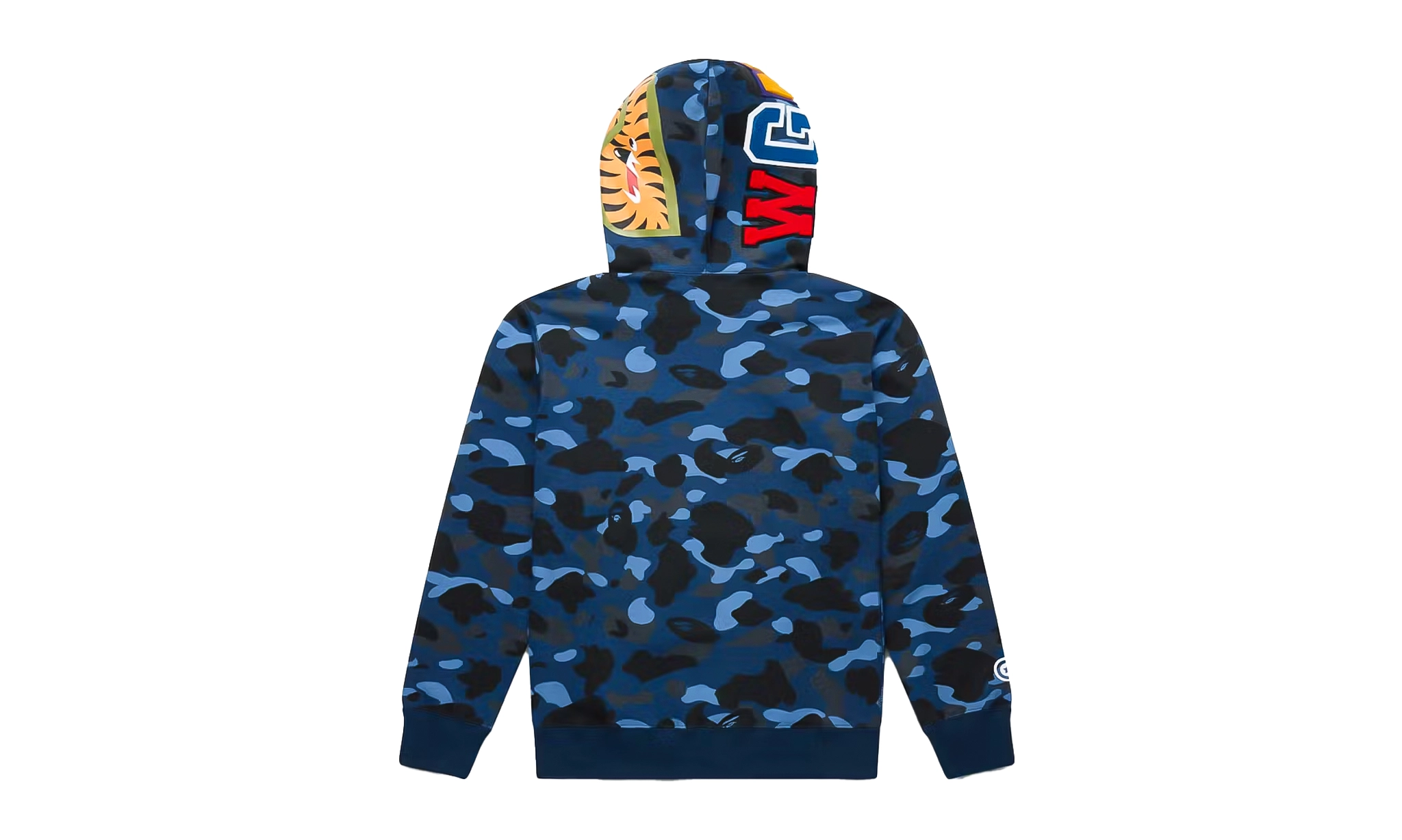 BAPE Color Camo Shark Full Zip Hoodie Blue | OVERCEZ