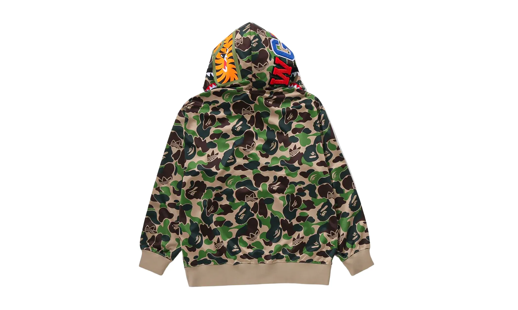 Adidas x BAPE Relaxed Fit Track Camo Shark Full Zip Hoodie Green | OVERCEZ