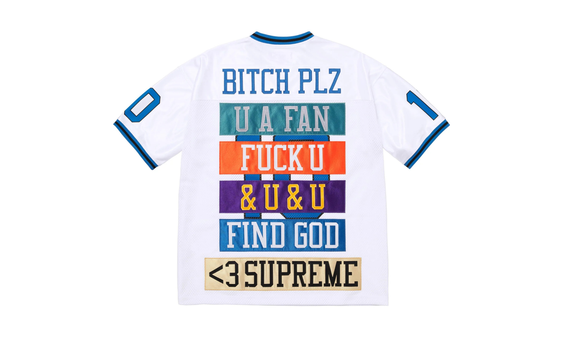 Supreme Find God Football Jersey White | OVERCEZ