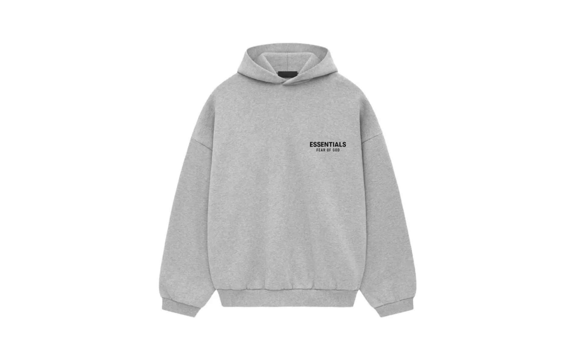Fear of God Essentials Fleece Hoodie Light Heather Gray | OVERCEZ