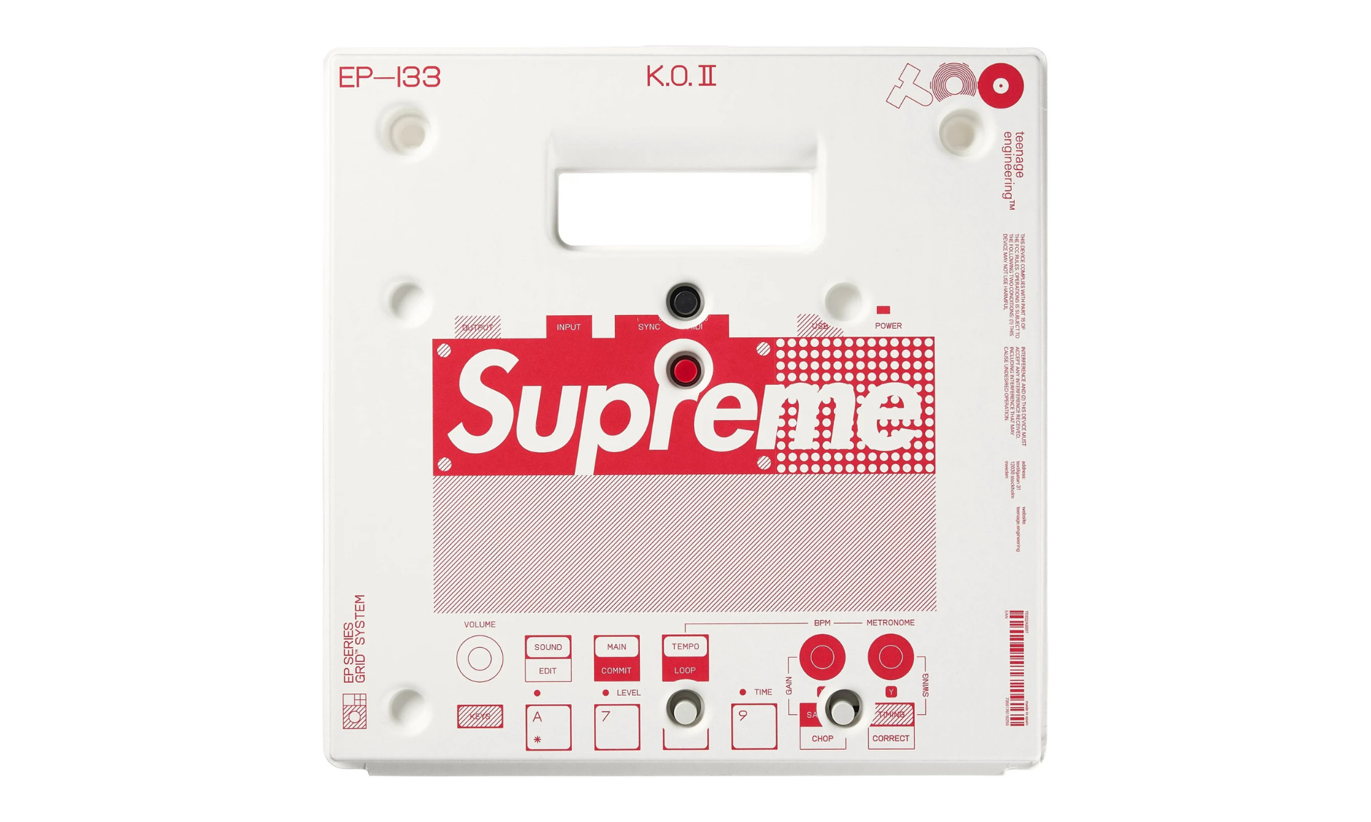 Supreme teenage engineering EP-133 K.O. II Sampler | OVERCEZ