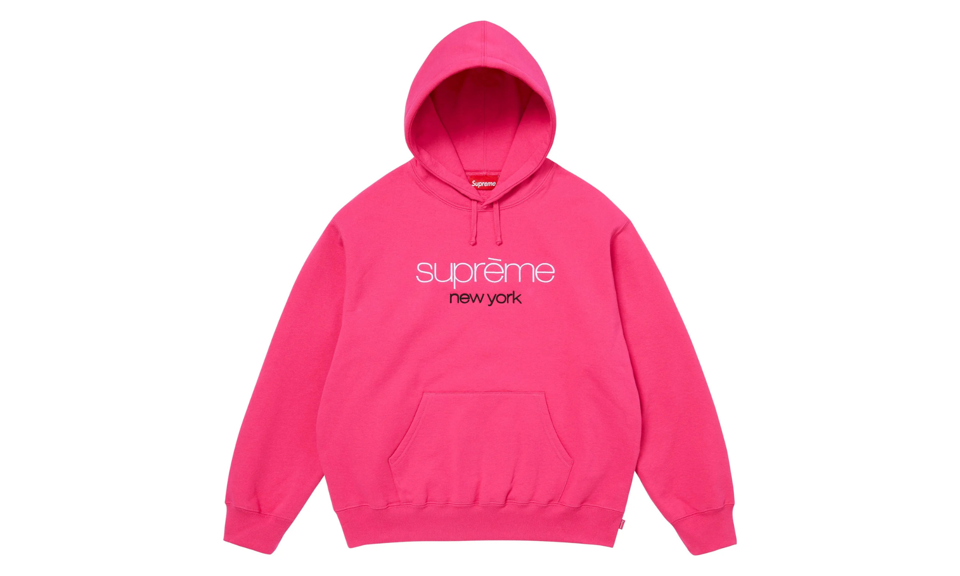 Supreme Classic Logo Hoodie Bright Fuchsia | OVERCEZ