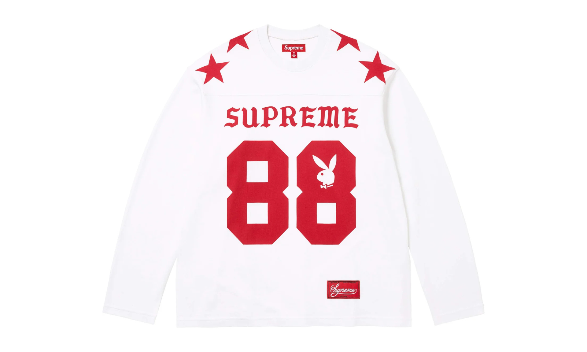 Supreme プレイボーイロゴ 88シャツ ホワイト Supreme Playboy Long-Sleeve Top White | Limited Sneakers & Apparel