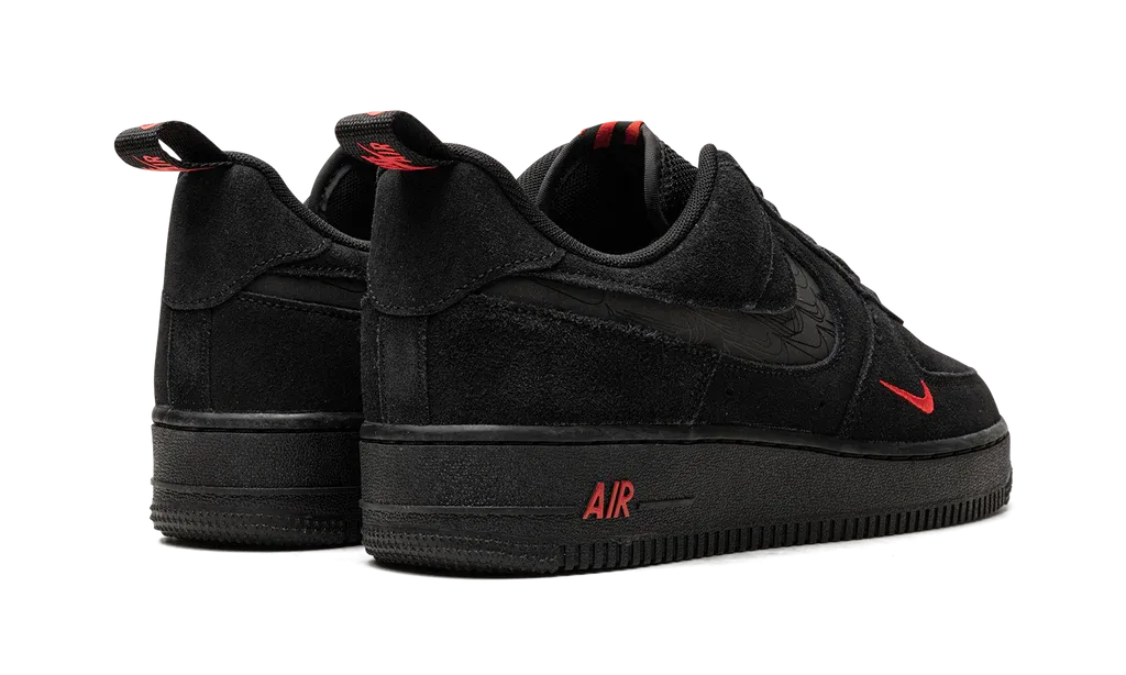 Nike Air Force 1 Low Multi-Swoosh Black Crimson | OVERCEZ
