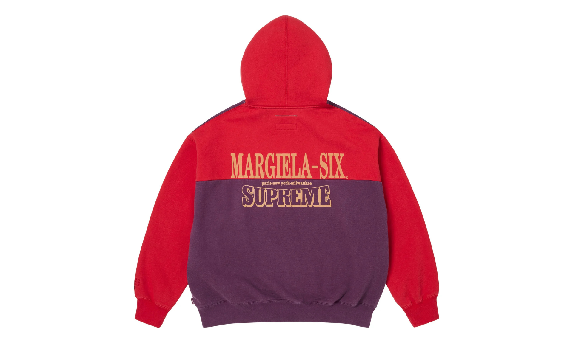 Supreme MM6 Maison Margiela Eagle Zip Up Hooded Sweatshirt Purple Red | OVERCEZ