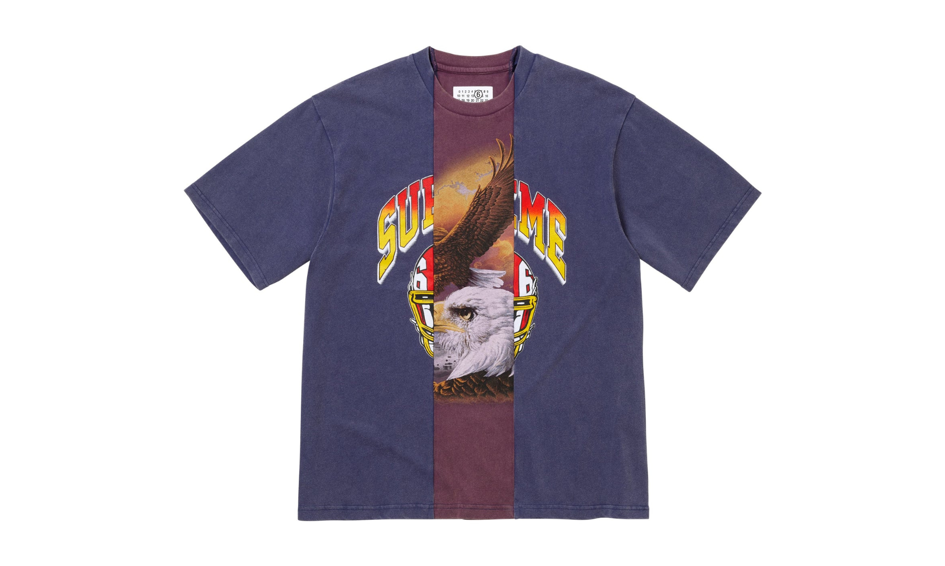 Supreme MM6 Maison Margiela Split S/S Top Navy | OVERCEZ