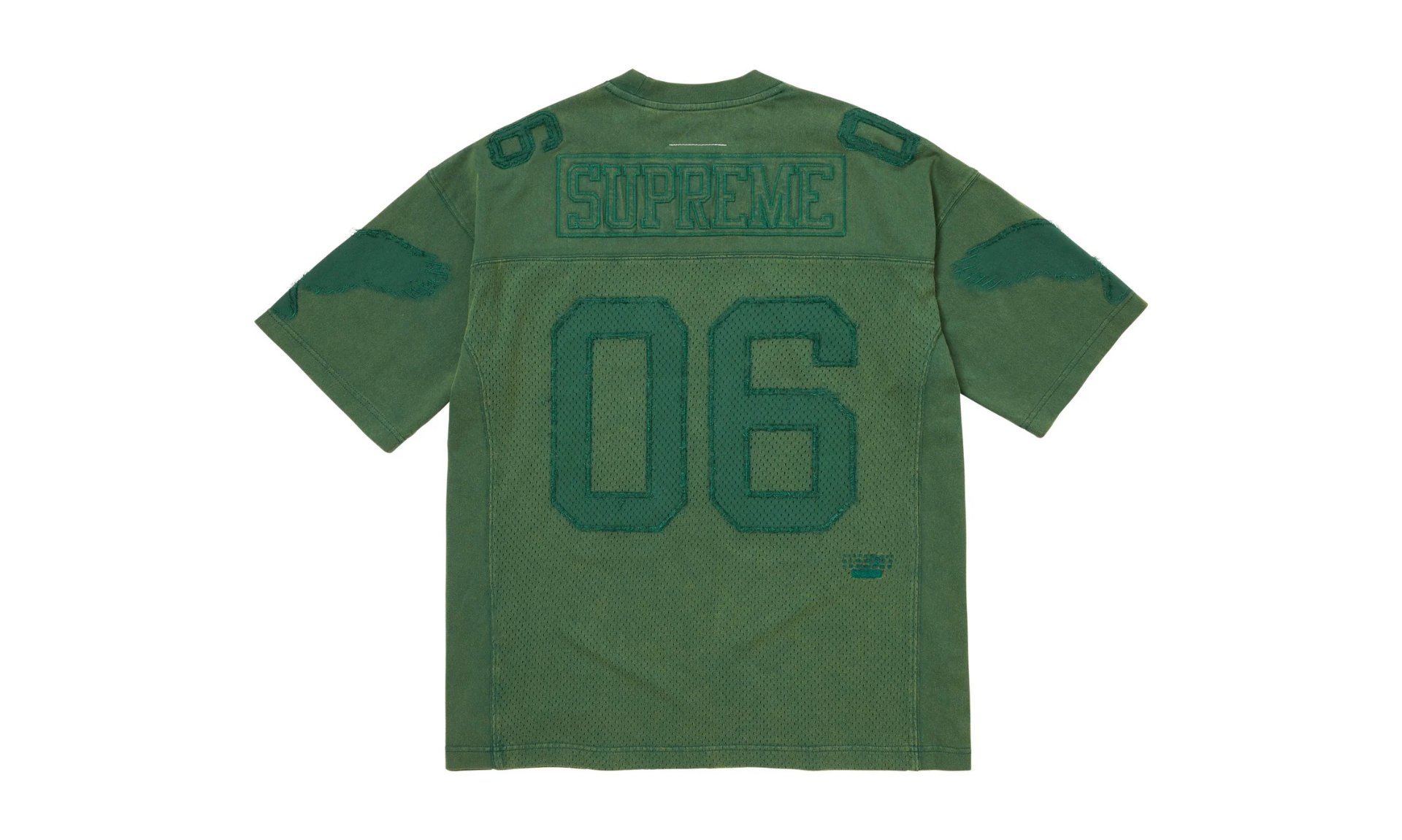Supreme MM6 Maison Margiela Cotton Football Jersey Green | OVERCEZ