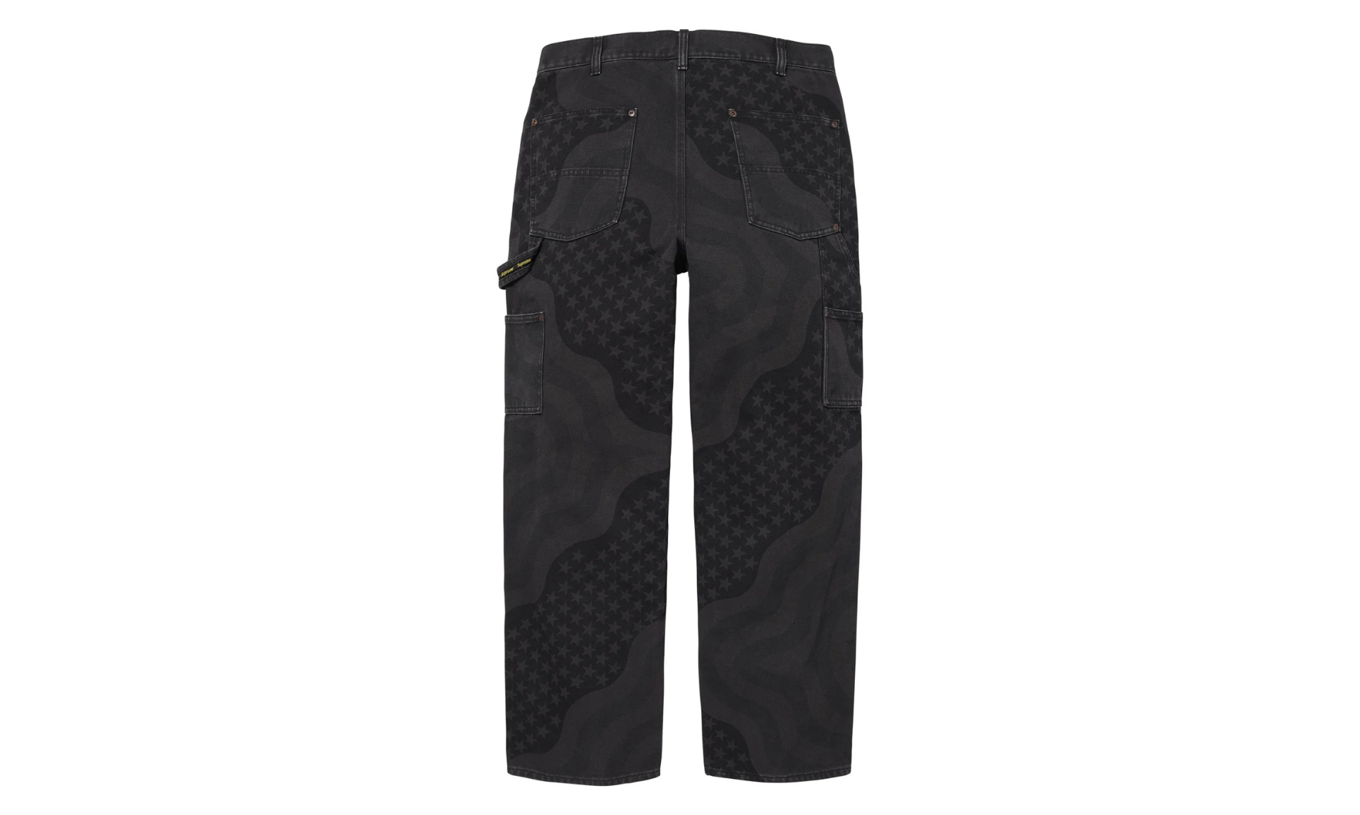 Supreme Flag Double Knee Painter Pant Black | OVERCEZ