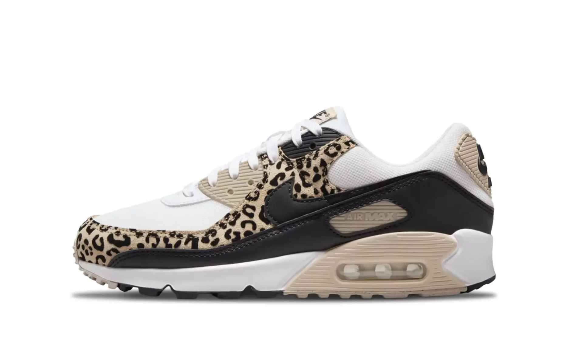 Nike Air Max 90 Leopard Sanddrift Black (W) | OVERCEZ