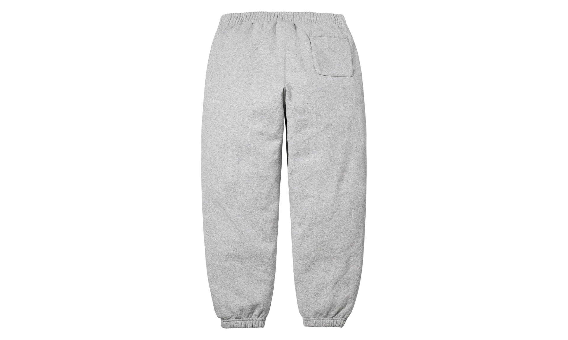 Supreme Satin Applique Sweatpant Heather Grey | OVERCEZ