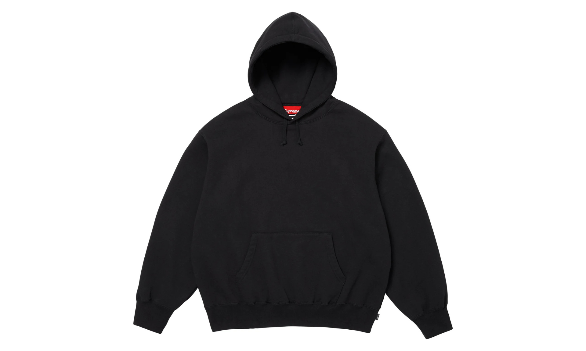 Supreme Satin Applique Hooded Sweatshirt Black | OVERCEZ
