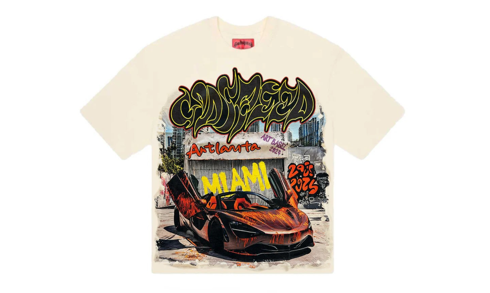 Godspeed Miami Artlanta T-Shirt White | OVERCEZ