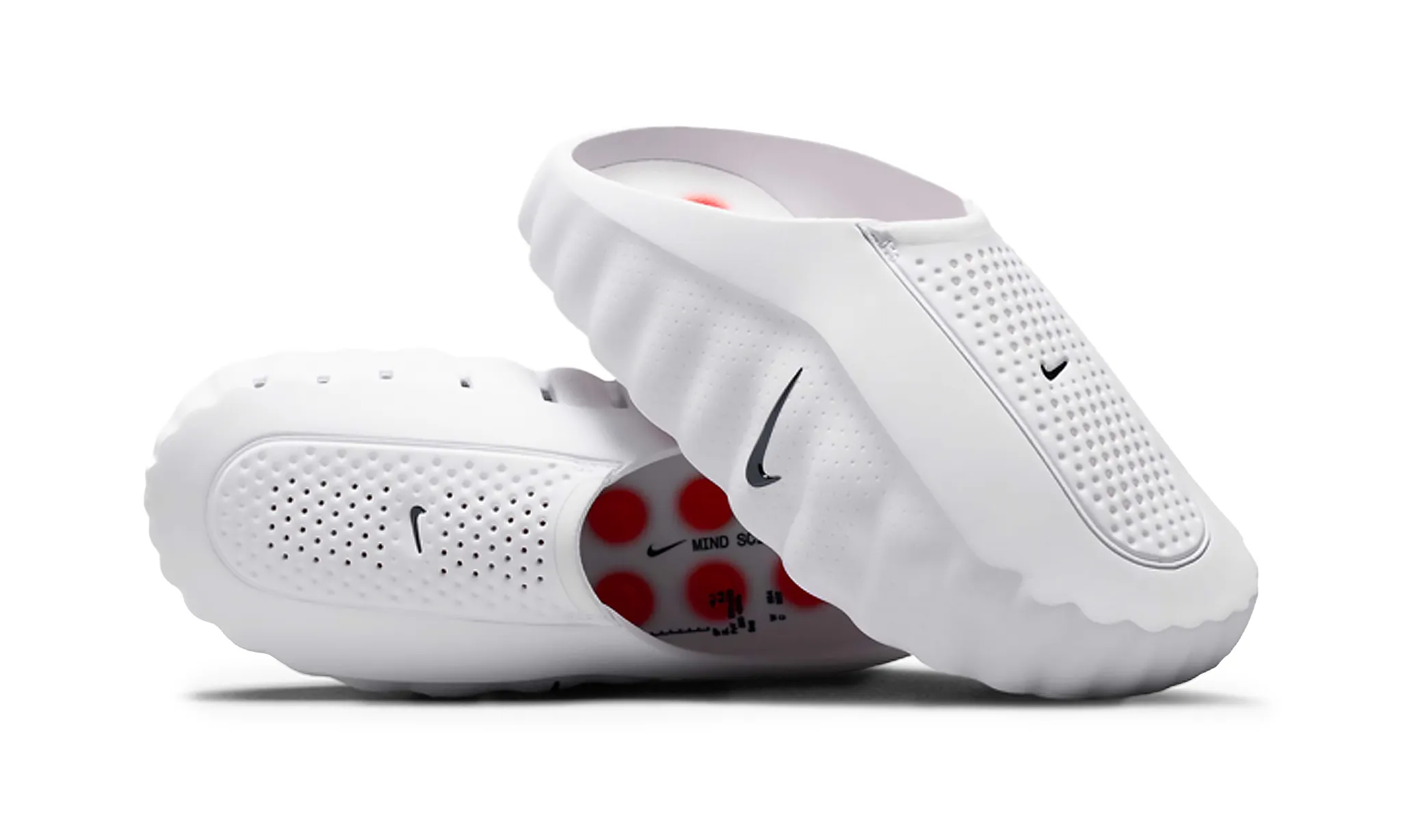Nike Mind 001 Slide White Speed Red | OVERCEZ