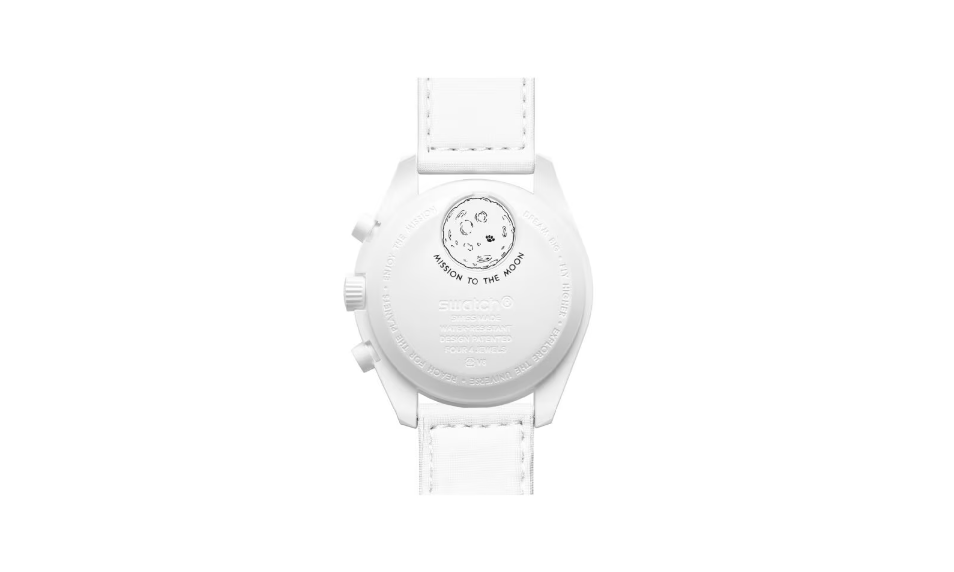 Swatch x Omega Bioceramic Moonswatch Mission To Moonphase Snoopy White