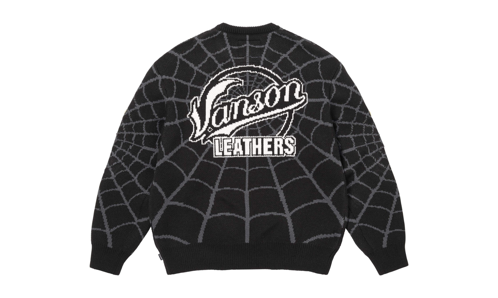 Supreme x Vanson Leathers Spider-Man Sweater Black | OVERCEZ