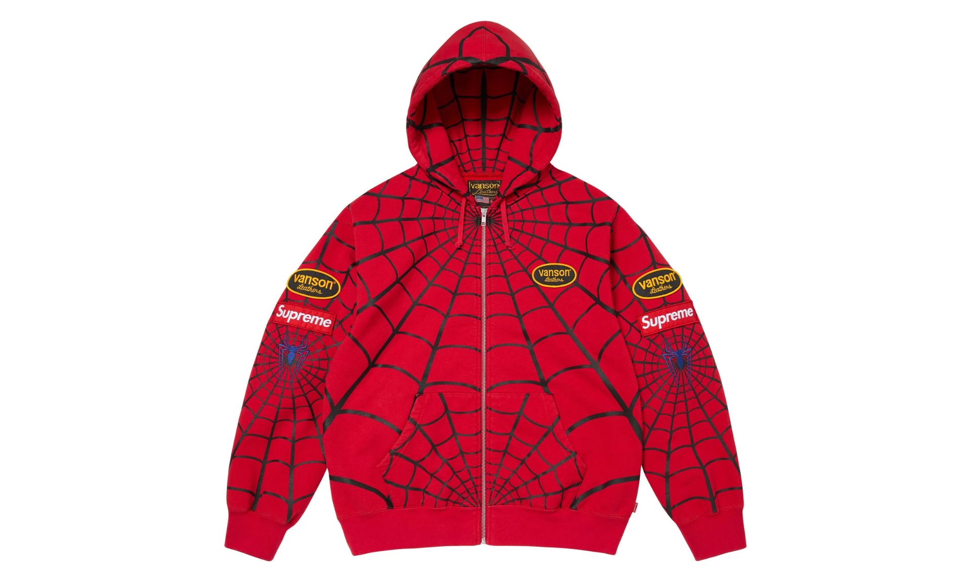 Supreme x Vanson Leathers Spider-Man Sweater Black | Limitowane