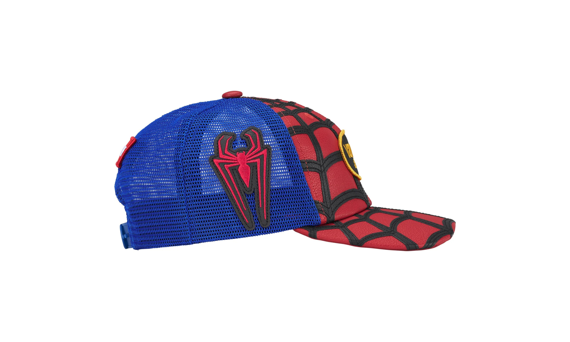 Supreme x Vanson Leathers Spider Man Mesh Back 6 Panel Red | OVERCEZ