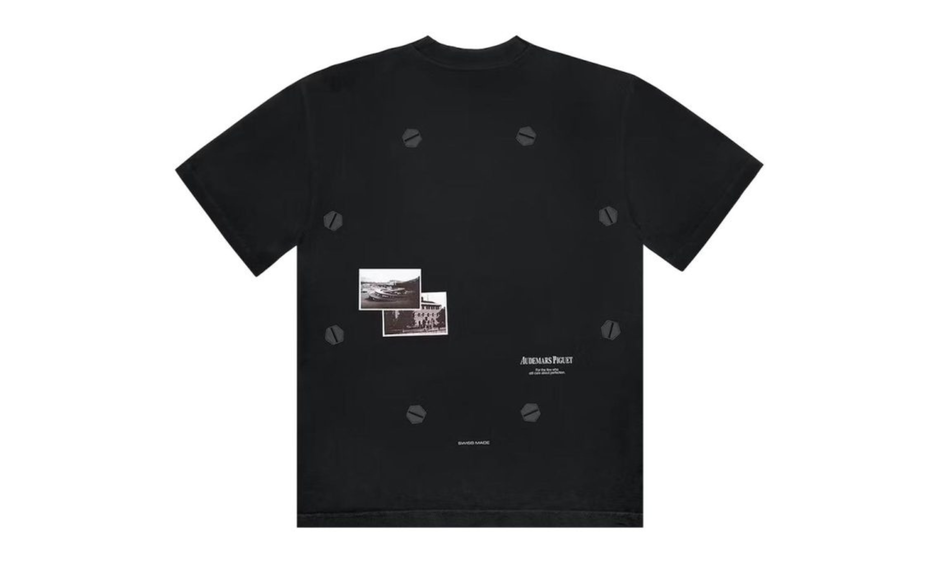 Travis Scott CJ x Audemars Piguet Vintage Tee Black | OVERCEZ