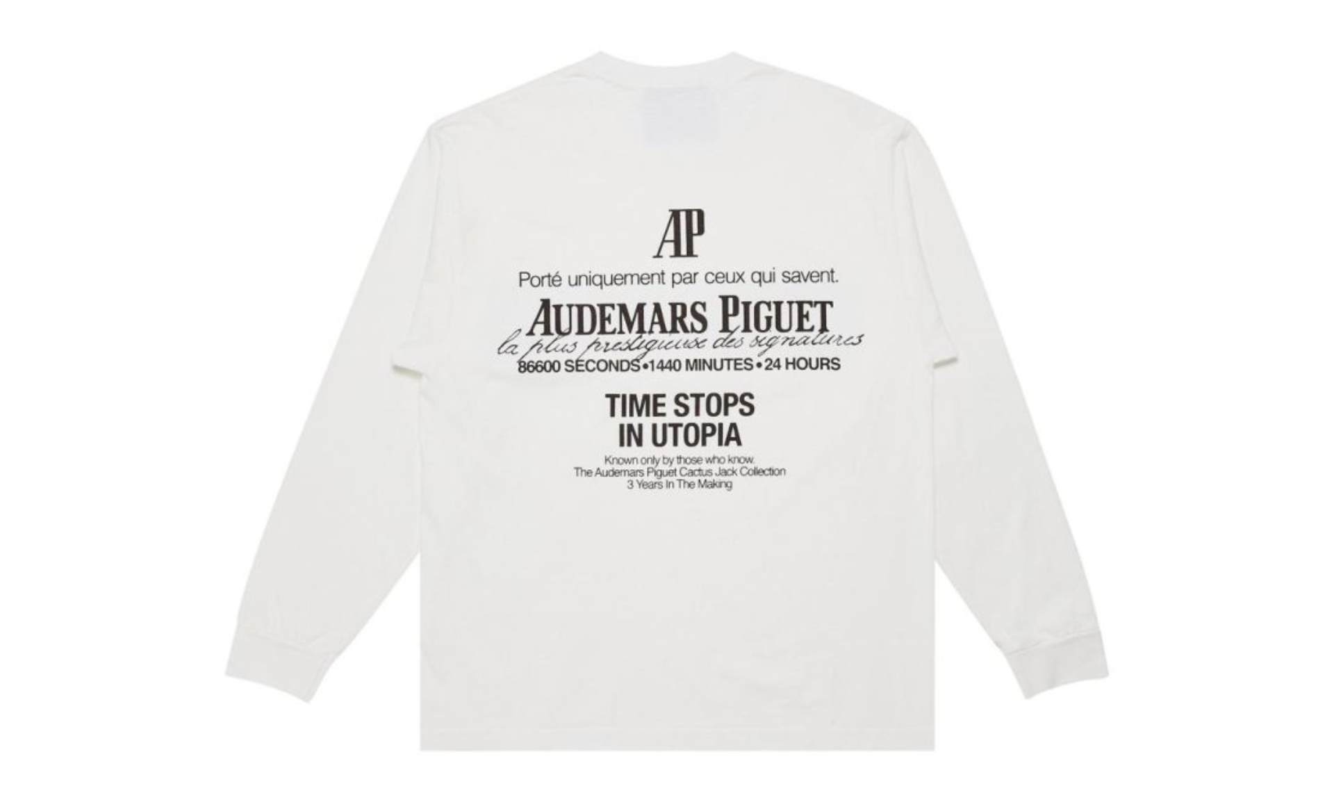 Travis Scott CJ x Audemars Piguet Utopia Tee White | OVERCEZ
