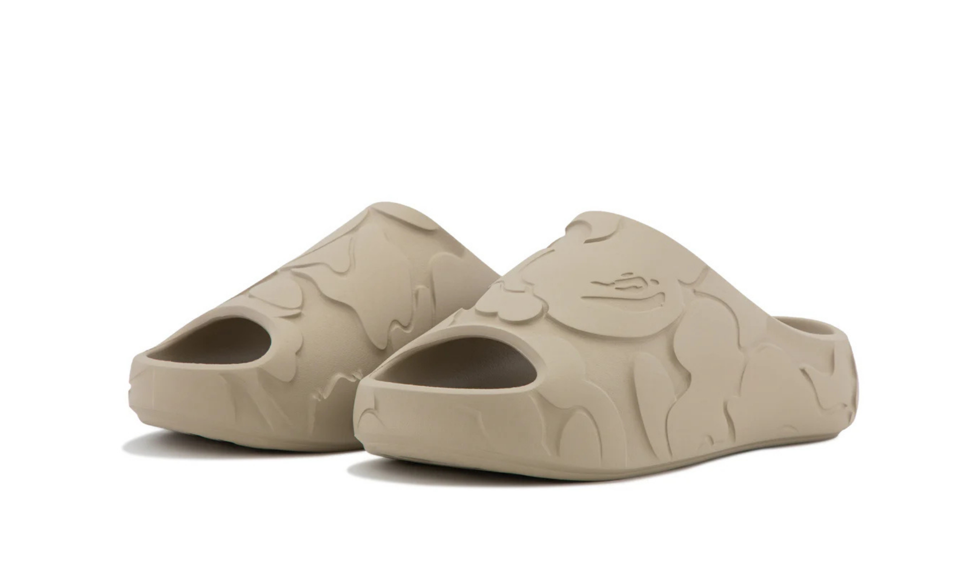BAPE A Bathing Ape Slide Beige Solid Camo