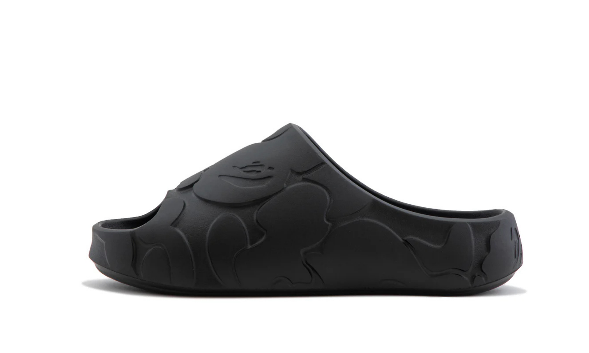 BAPE A Bathing Ape Slide Black Solid Camo