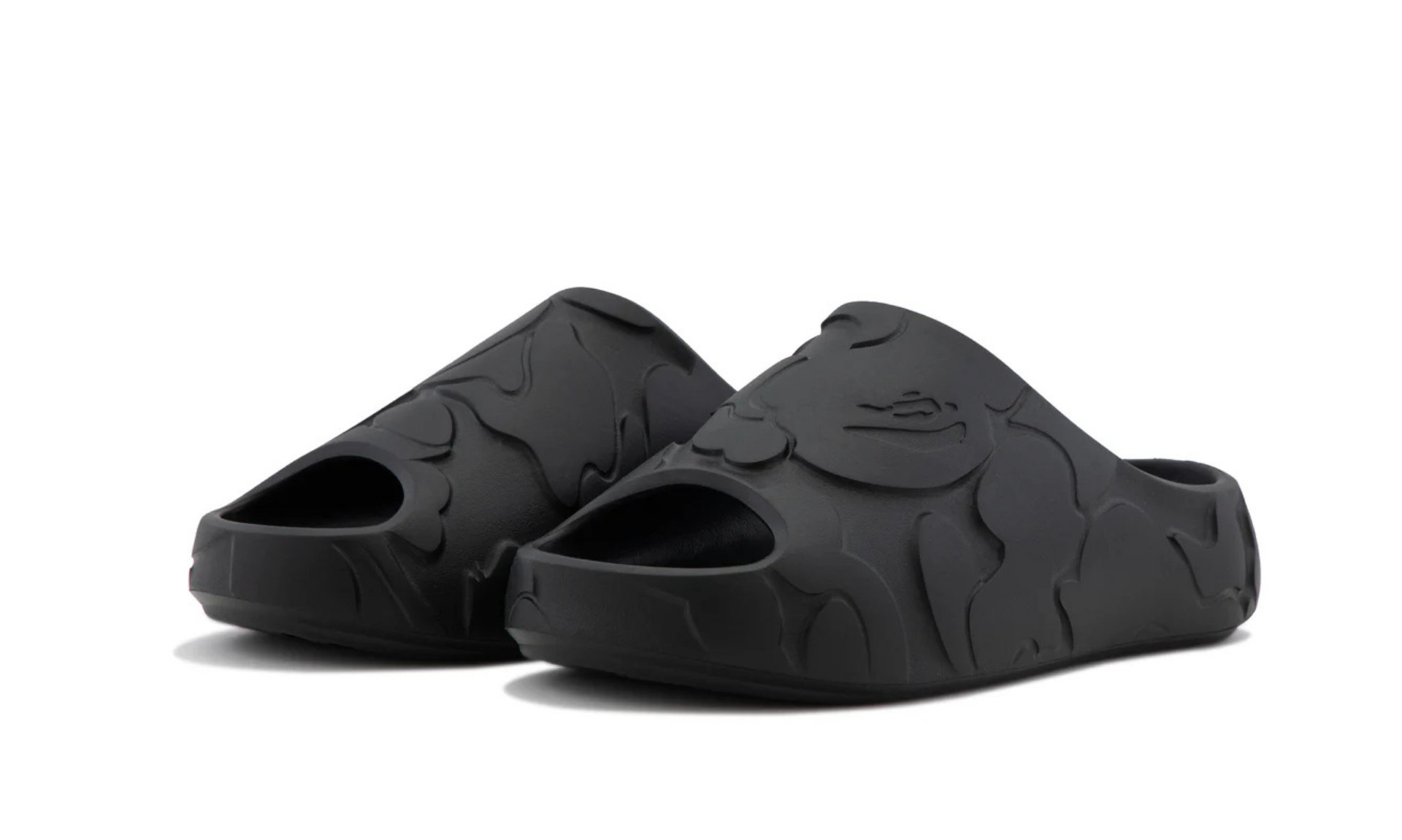 BAPE A Bathing Ape Slide Black Solid Camo