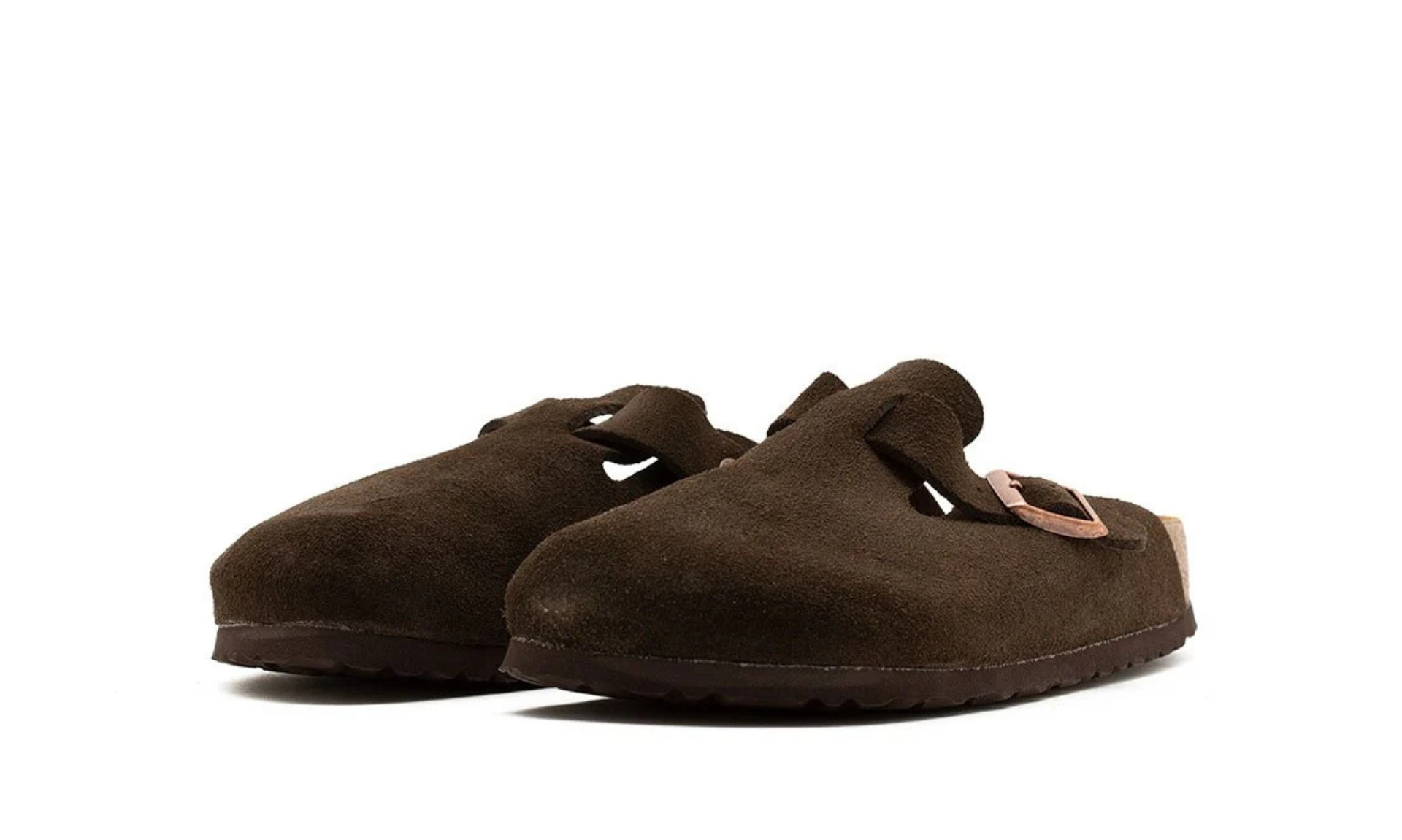 Birkenstock Boston Soft Footbed Suede Mocha