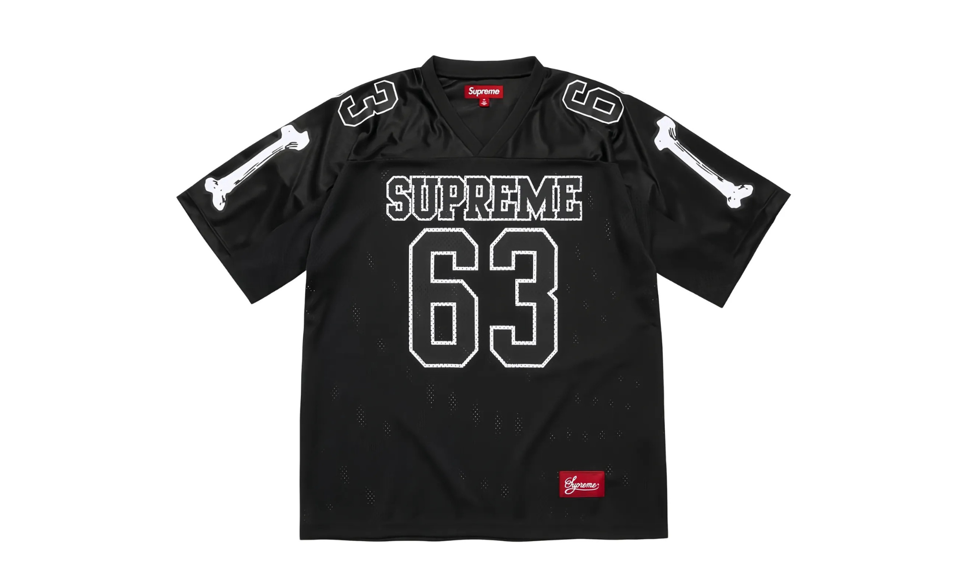 Supreme Bones Football Jersey Black