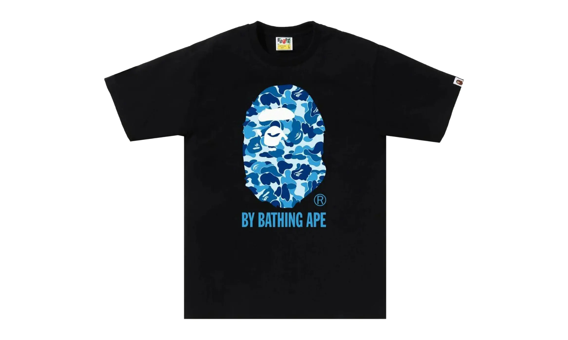 BAPE ABC Camo By Bathing Ape Tee Black Blue