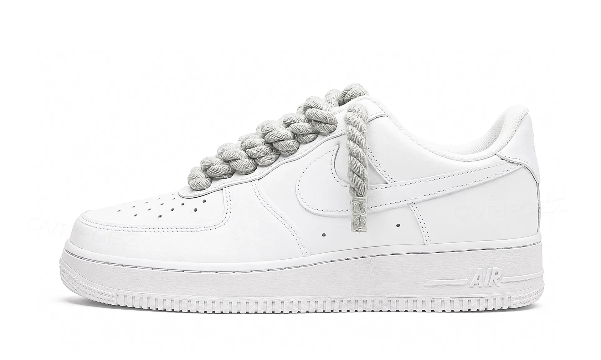 Nike Air Force 1 Low White Rope Laces Grey