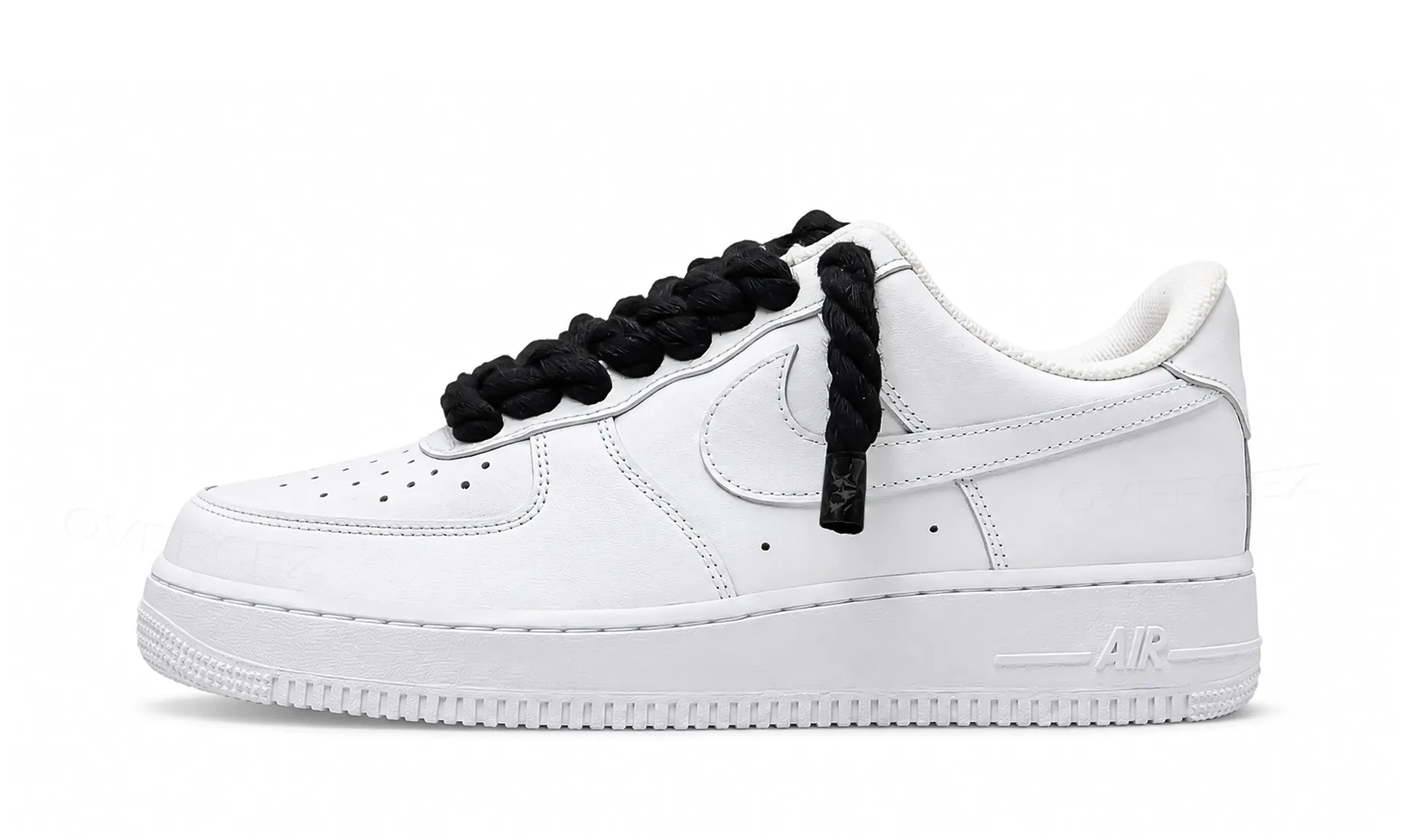Nike Air Force 1 Low White Rope Laces Black