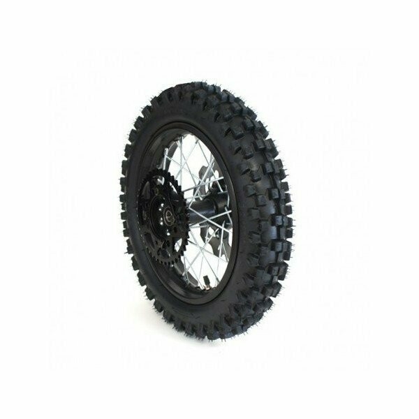 Roue 14" arrière axe 12MM renforcée complète Dirt Bike/ Pit Bike
Réf : 000330