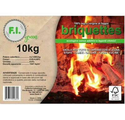 Briquettes 100% eco Naturale non trattato