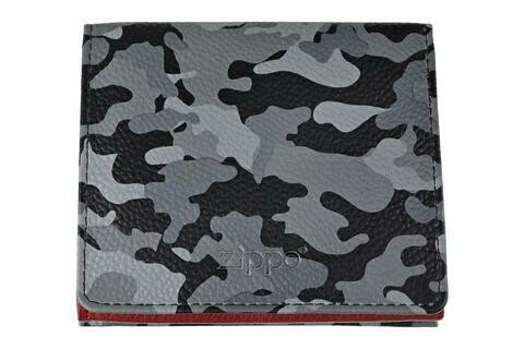 Double Sided Wallet Camouflage Pattern Grey