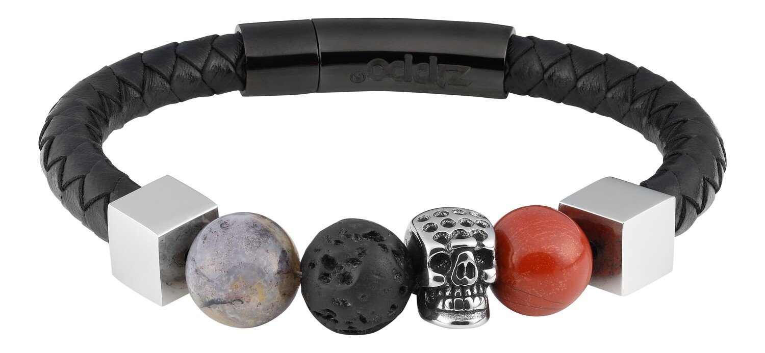 Leather Bracelet With Charms