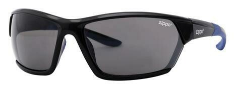 Smoke Flash Black/Blue Sport Sunglasses