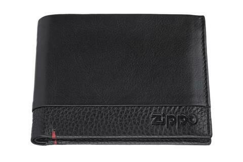 Nappa Tri-Fold Wallet Black