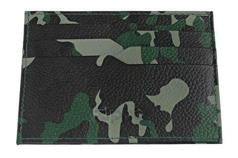 Credit Card Holder Camouflage Pattern Green