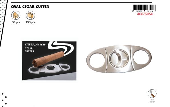SM OVAL CIGAR CUTTER
