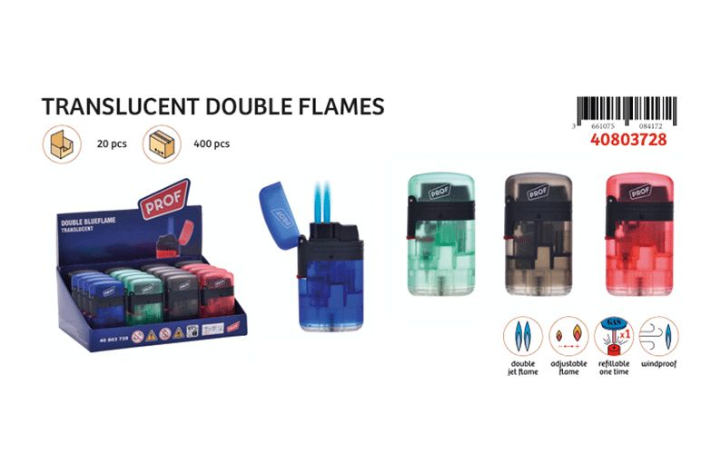PROF DBL BLUE FLAME TRANSLUCENT DL-20