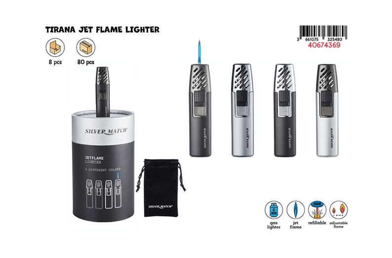 SM BLUE FLAME LIGHTER TIRANA DL-8