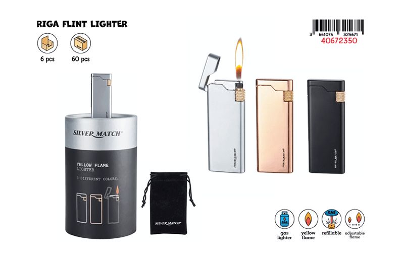 SM METAL FLINT LIGHTER RIGA DL-6